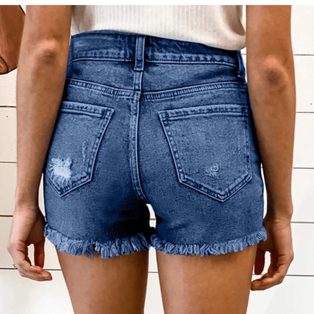 🆕 High Waisted Rise Short Jeans - Picture 2 of 3